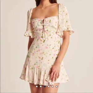 Abercrombie XS petite Double Keyhole Flirty Mini Dress Size M